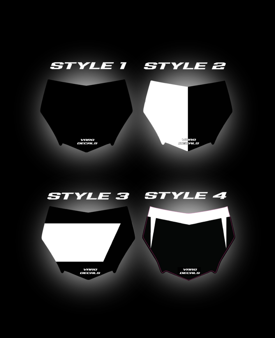 MOTOCUTZ CUSTOM Plate Decal